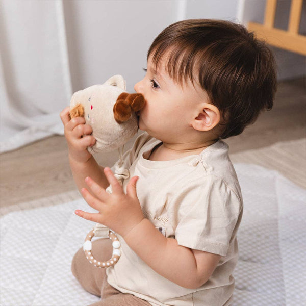 2 Pack Mini Market Brunch Baby Stroller Toys - Coffee & Croissant