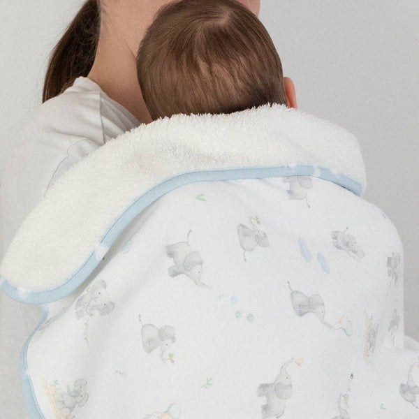 Sherpa Baby Blanket - Elephant Playtime