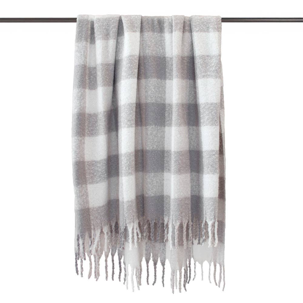 Cosmo Stone Check Throw Rug