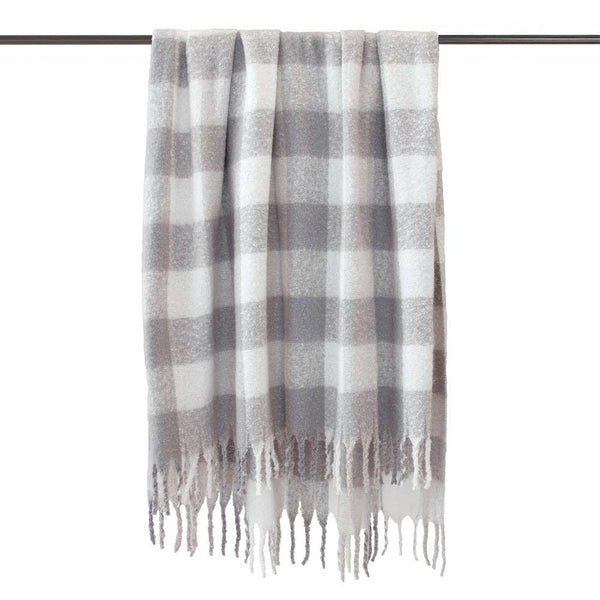 Cosmo Stone Check Throw Rug