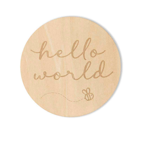 Busy Bee Wooden Baby Arrival Snuggle hunny Milestone Cards