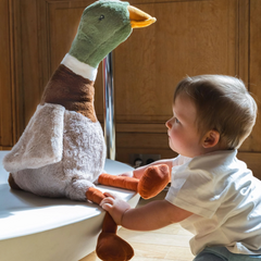 Big 44cm Hugo the Mallard Duck Nana Hutchy Kids Plush Toy Duck