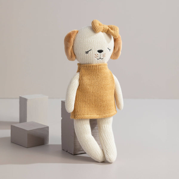 Knitted Animal Toy- Paula the Puppy