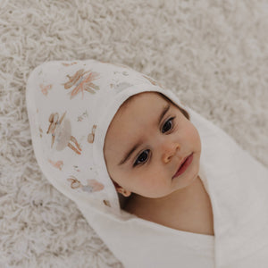 Ballerina Mouse Baby Hooded Bath Towel