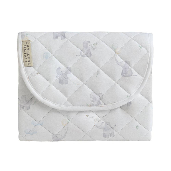Waterproof Travel Baby Change Mat - Living Textiles Elephant Playtime