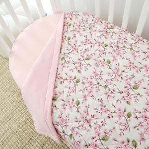 Cherry Blossom Organic Cotton Cot Comforter