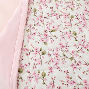 Cherry Blossom Organic Cotton Cot Comforter