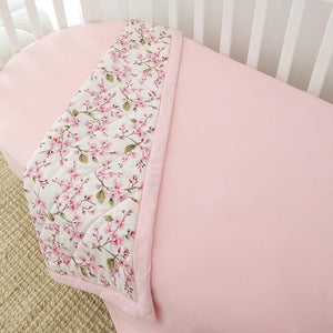 Cherry Blossom Organic Cotton Cot Comforter