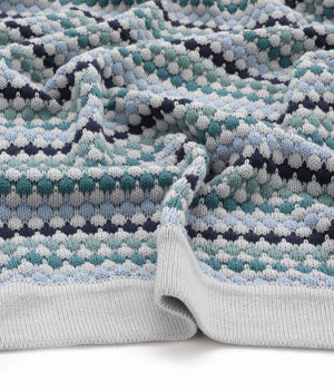 Confetti Stripe Premium Cotton Baby Blanket - Pink, Carnival & Blue