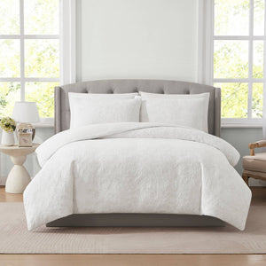 Laura Ashley Trailing Laurissa Off White Embroidered Quilt Cover Set