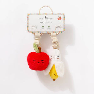 2 Pack Mini Market Brunch Baby Stroller Toys - Apple & Banana