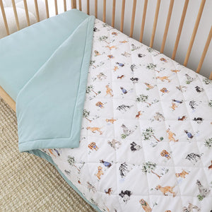 Dog Park Organic Cotton Cot Comforter