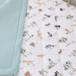 Dog Park Organic Cotton Cot Comforter