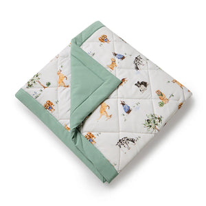 Dog Park Organic Cotton Cot Comforter