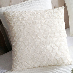 Ivory Smocked European Pillow Case