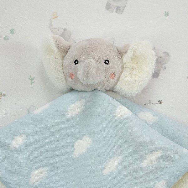 Security Blanket - Elephant Playtime Baby Soother Comforter.