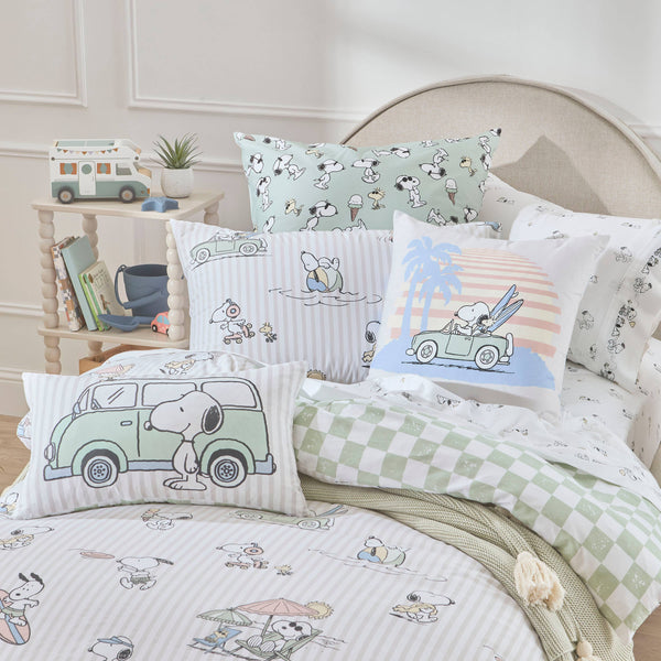 Snoopy Combi Van Kids Cushion Cover 30x50cm