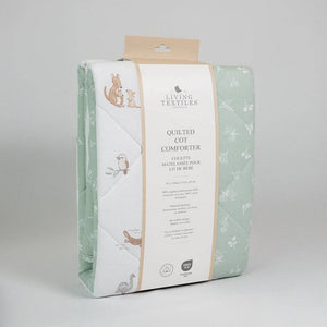 Reversible Quilted Cot Comforter - Australiana Baby Nursery