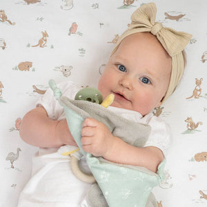 2 Pack Organic Cot Fitted Sheet - Australiana