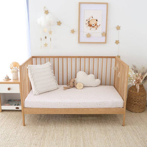 Snuggle Hunny Stardust Organic Cotton Twinkle Stars Fitted Cot Sheet