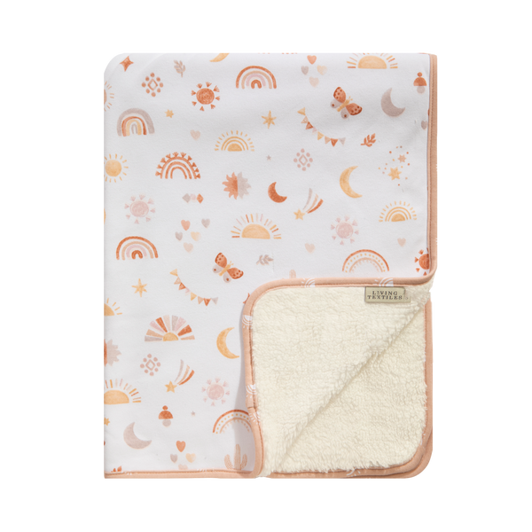 Jersey Sherpa Baby Blanket - Bohemian Bliss