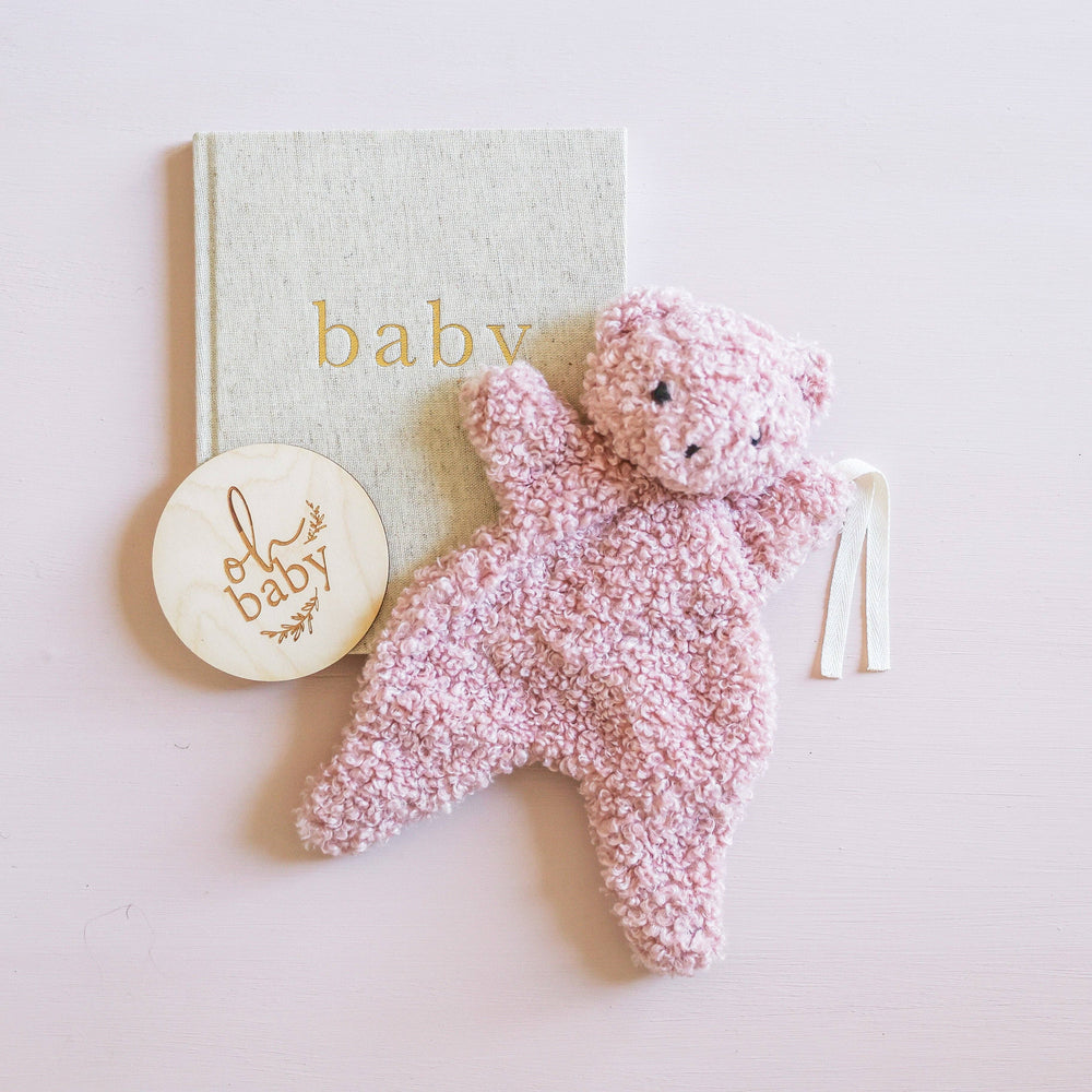 Charlie Bear Paci Comforter Petal Pink Teddy Bear Soother