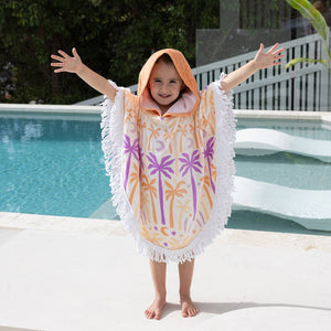 Kids Shaped Poncho - Luna Tree Children's Hooded Beach Towel