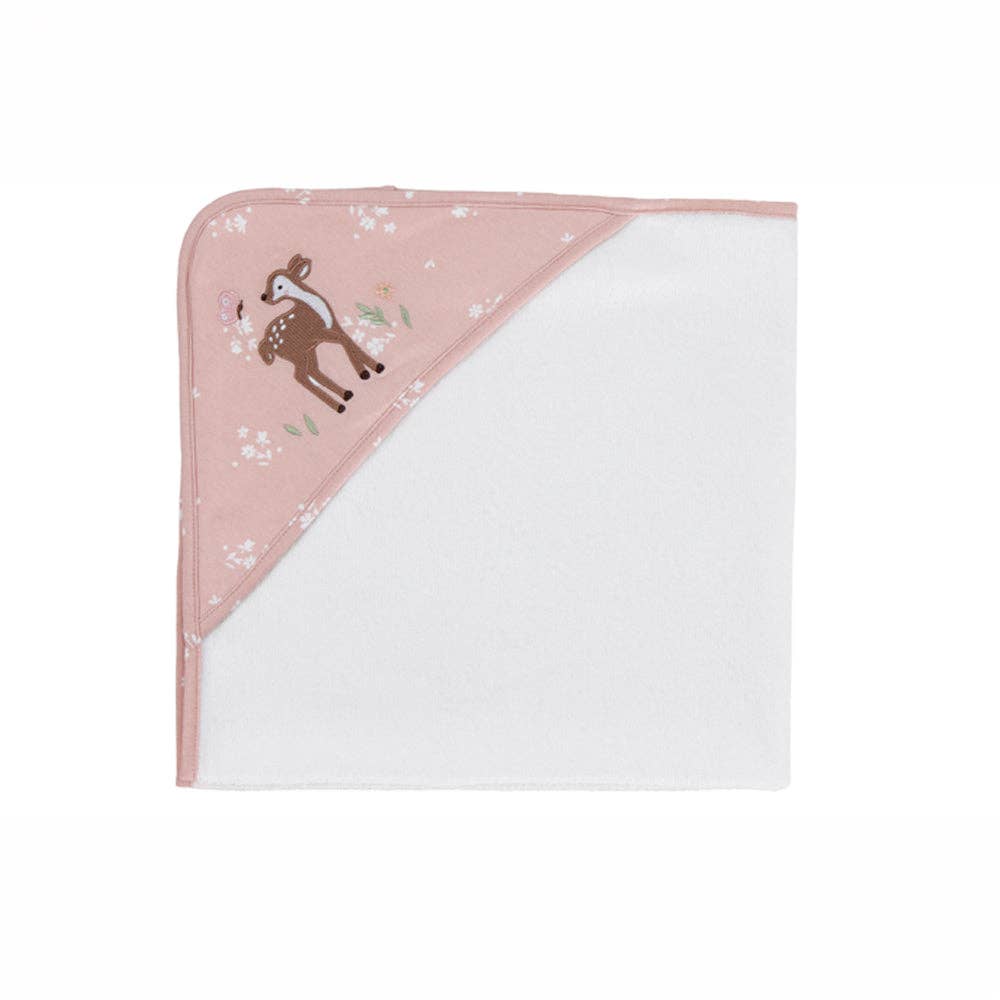 Organic Hooded Baby Bath Towel - Living Textiles Fawn Fables