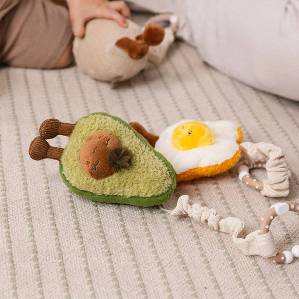 2 Pack Mini Market Brunch Baby Stroller Toys - Avocado & Egg on Toast