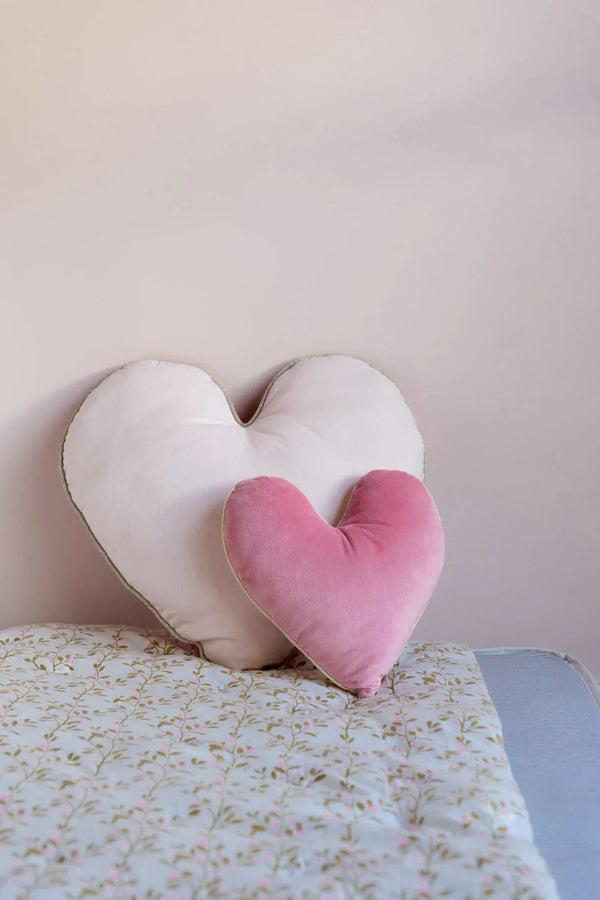 Follow Your Heart Velvet Reversible Bedroom Decorator Cushion