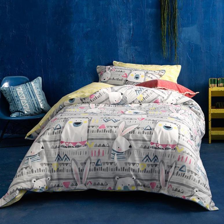 Frankie and Ginger Cotton Kids Quilt Cover Set
