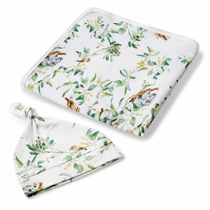 Eucalypt Koala Newborn Organic Wrap & Beanie Baby Gift Set