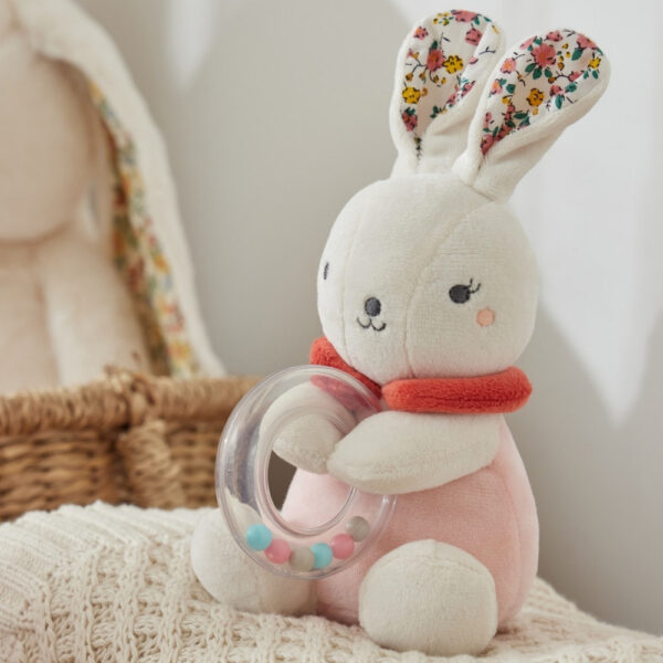 Jiggle & Giggle Hugglies Baby Bunny with Rattle