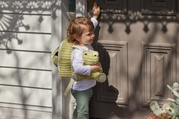 Jiggle & Giggle Plush Frog Hug-Me Buddy Backpack