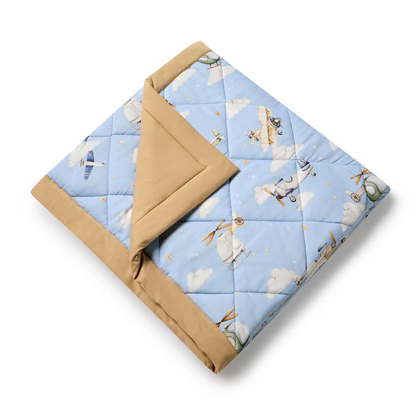 Taking Flight Organic Cotton Cot Comforter