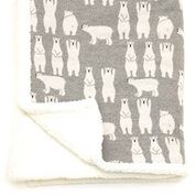 Polar Bear Sherpa Fleece Baby Blanket
