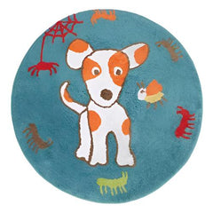 Oliver Puppy Floor Rug Kids Bedroom Home Decor