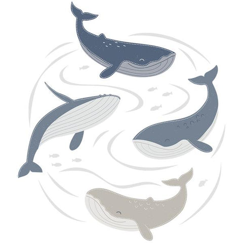 Oceania Removable Whale Wall Decals