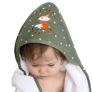 Forest Retreat Hooded Baby Bath Towel