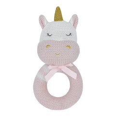 Kenzie Unicorn Grab Rattle  Newborn Baby Shower Gift Idea