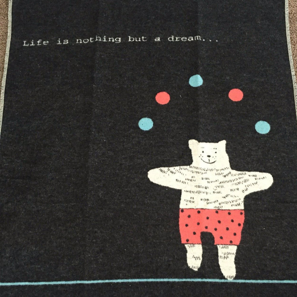 Juggling Bear Baby Blanket