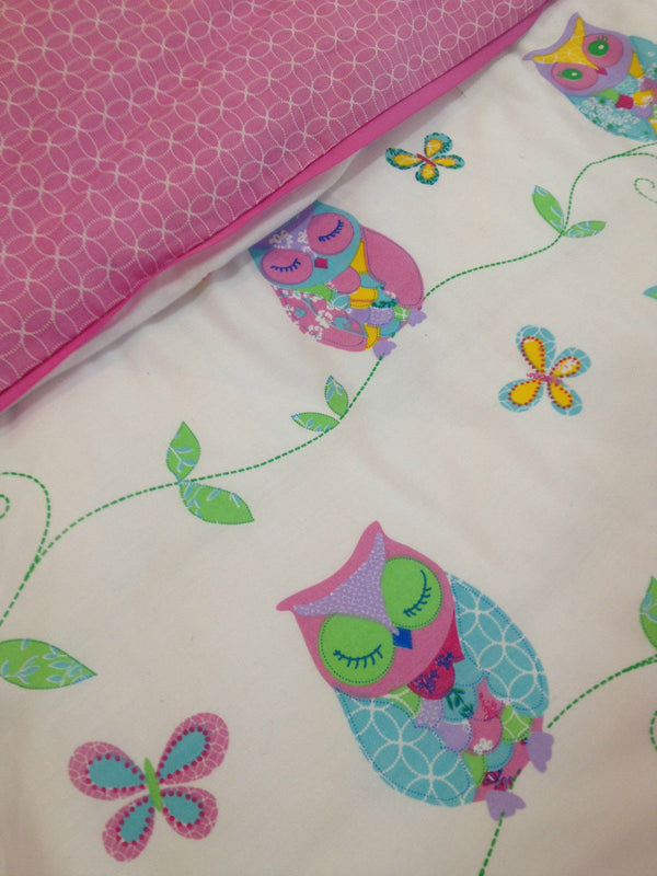 Owl Song Girls Quilt Cover Set