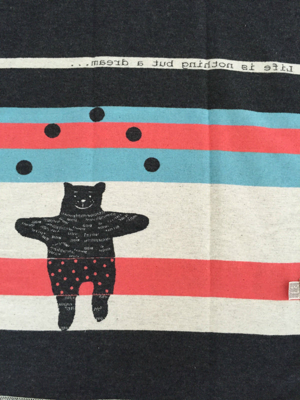 Juggling Bear Baby Blanket