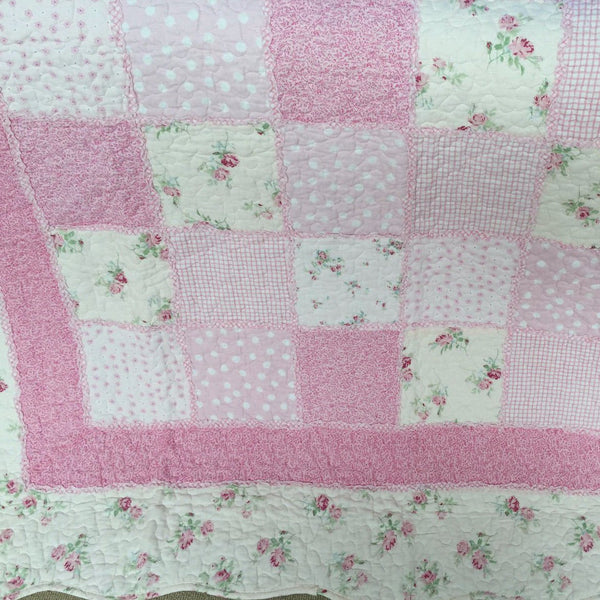Mia Shabby Chic Home Decor Patchwork Throw Rug