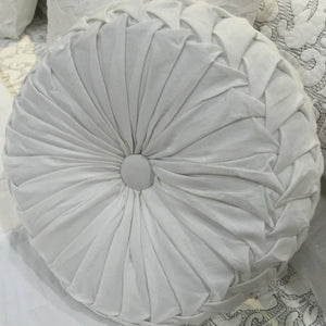 Arrow Smocked Round Pin Wheel Cushion