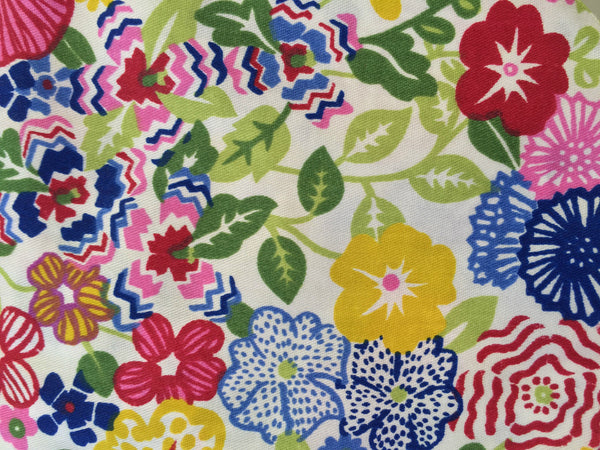 3 pce Primrose Floral Cot Quilt Decorator Cushion & Bunting Flags Package