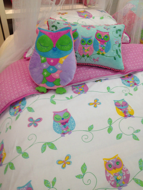 Owl Song Girls Quilt Cover Set