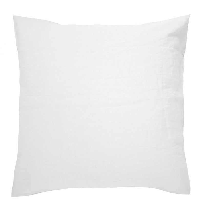 French Linen Ivory White Bambury Quilt Cover Set in Queen or King