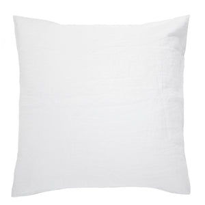 French Linen Ivory White Bambury Quilt Cover Set in Queen or King