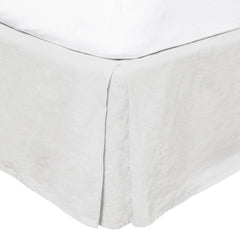 French Flax Linen Valance in White